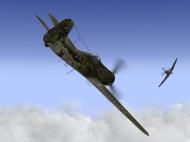 Asisbiz IL2 TT Ta 152C 9.KG27 yellow 11 dog fighting with RAF Tempest MkV V01